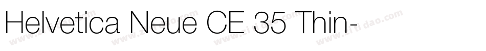 Helvetica Neue CE 35 Thin字体转换